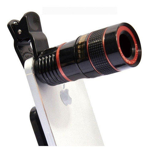 Lente Telescopio Universal Con Zoom 12x,lupa Con Clip Para F