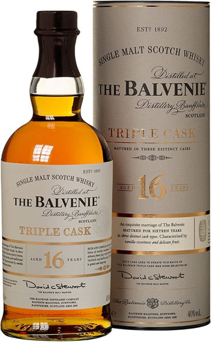 Imagen 1 de 9 de Whisky The Balvenie 16 Años Triple Cask 700ml En Estuche