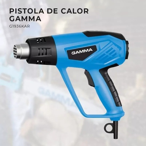 Pistola De Calor Gamma Aire Caliente 2000w 12 Niveles Temperatura + 8 Accesorios + Maletin 2 Años