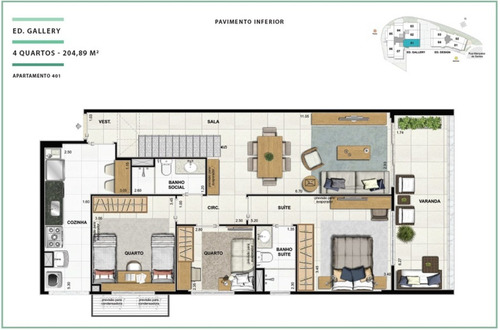 Imagem 19 de 30 de Apartamento - Ap00148 - 68822156