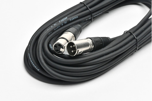 Cable Profesional Pro Audio Canon Xlr 9,1 Mts Negro Cuota