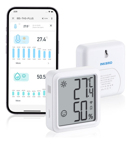 Sensor Temperatura Umidade Wifi Com Aplicativo Inkbird