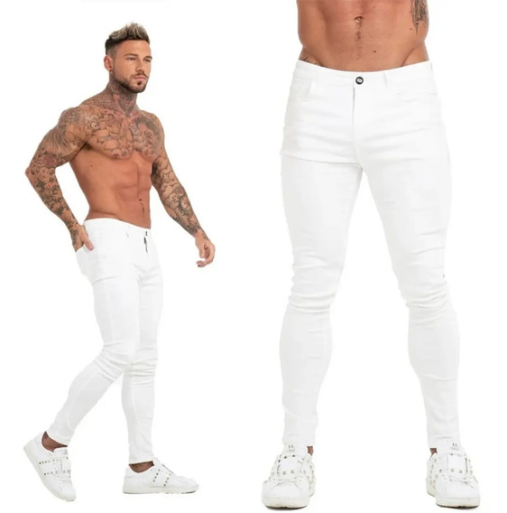 Pantalones Jean Blanco Hombre | MercadoLibre 📦