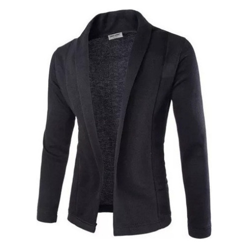 Hombre Blazer, Cárdigan, Manga Larga, Slim Fit, Suéter