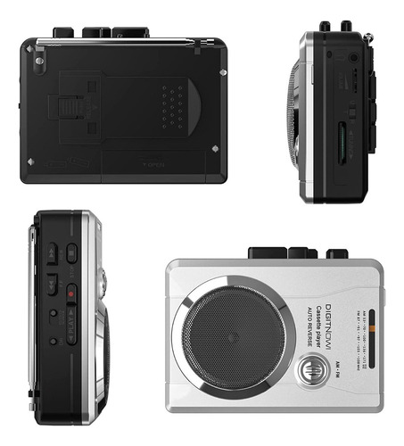 . Grabadora De Cassette Am/fm, Radio De Bolsillo Y Audio De