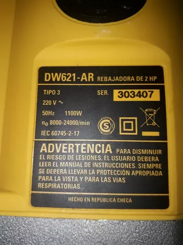 Fresadora Dewalt Dw621 1100w 220v