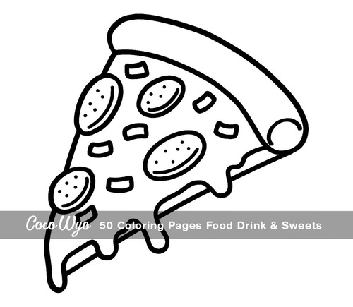 Libro: Food Drink & Sweets: Libro For Colorear For Adultos