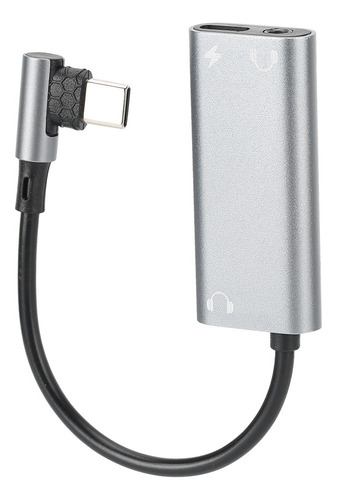 Adaptador Tipo C For Carga De Auriculares 3 En 1 De 3,5 Mm,