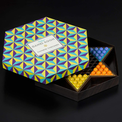 Ridley's Juego De Mesa De Damas Chinas Con Canicas, Juego De