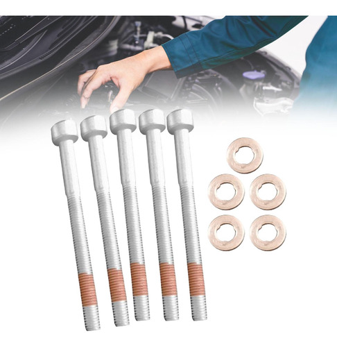 5x Kit De Sello De Arandela Y Perno De Inyector Para