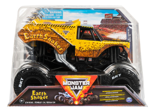Monster Jam, Earth Shaker 1:24 Camión De Monstruos De Cast-c