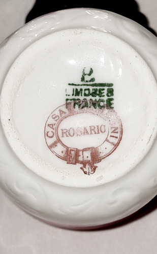 Taza Pocillo Limoge Pl France Art Noveau Impecable C43 (Usado)