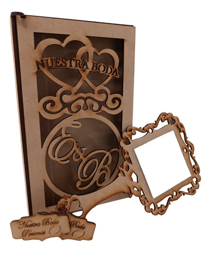 35 Invitaciones De Espejo Grabado Y Cajita De Madera Mdf