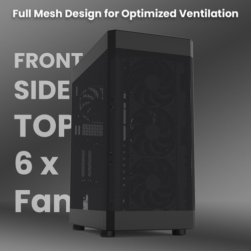 I4 Atx Mid-tower - Carcasa Para Pc Atx, Micro Atx, Mini Itx,