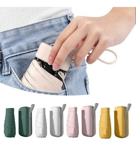 I Mini Paraguas Plegable Con Protección Uv+portátil