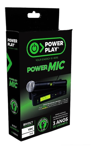 Fonte Alimentação Para Microfone Powerplay Power Mic 1a 12v