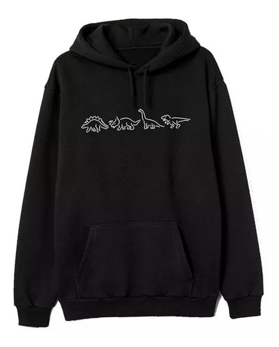Poleron Sudadera Dinosaurios Jurasic Tendencia Moda Unisex Con Gorro