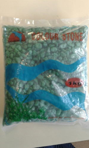 Piedra Fantasia Para Pecera De Colores 1 Kgs