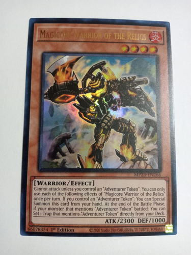 Magicore Warrior Of The Relics Ultra Rare Yugioh