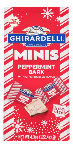 Ghirardelli Squares Minis Chocolate + Menta Peppermint Bark