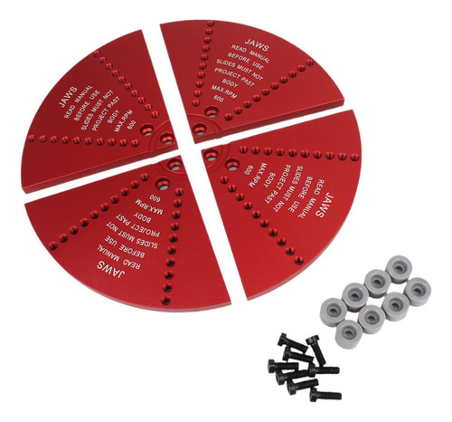 Cole Jaw Set Mandriles De Torno De Madera Para Torneado Rojo