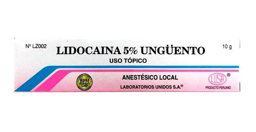 Lidocaina Al 5% Unguento Anestesico Local Multiusos