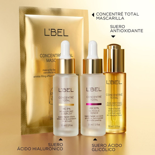 B3 niacinamide pure suero facial l´bel concentré aclara rejuvenece todo tipo de piel
