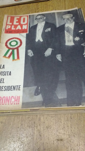 Leoplan 641 Año 1961 Gronchi La Visita Del Presidente 