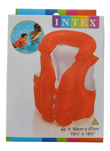 Chaleco Salvavidas Inflable Pileta Chicos Niños Intex 58671