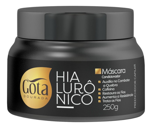 Máscara Condicionador Hialurônico Gota Dourada 250g