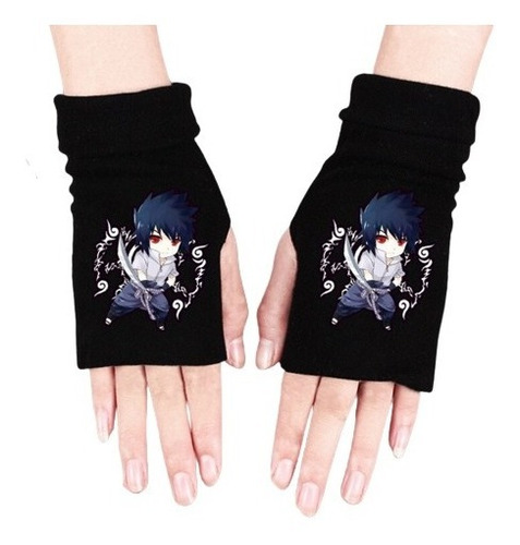 Guantes Sin Dedos Anime Naruto Cosplay De Algodón