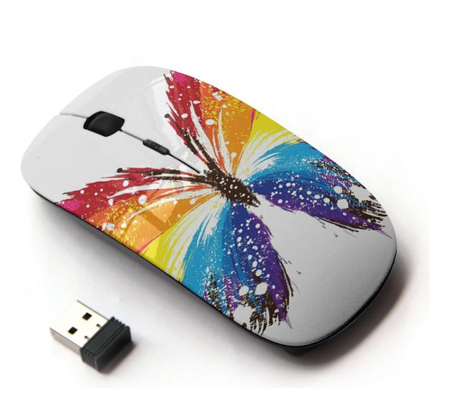 Koolmouse [ratón Inalámbrico Óptico 2,4g [colores Mariposa]