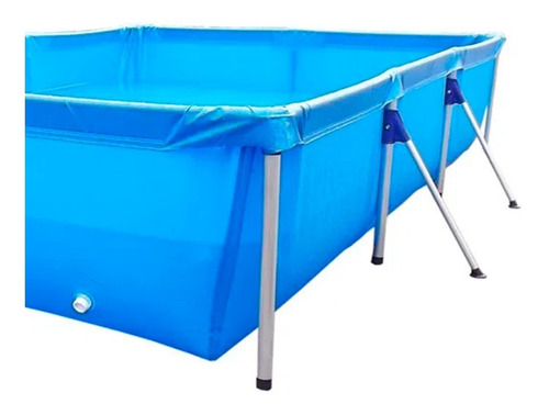 Piscina Estruturada Retangular 4000 Litros Pis0632 Botafogo Cor Azul Liso