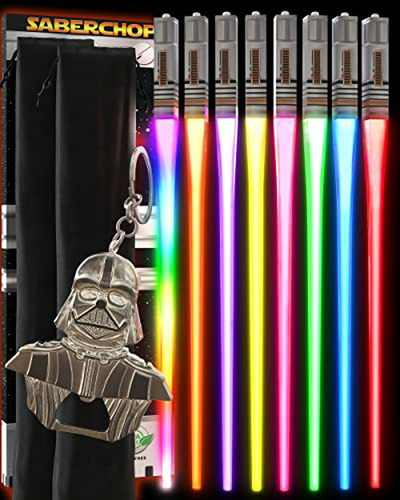 Palillos Chinos Con Luz Led Star Wars, 8 Modos De Color