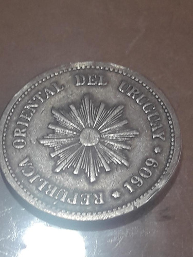 Moneda De Uruguay De 2 Centésimos De 1909