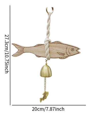 Adorno Decorativo De Pez De Madera, Escultura Decorativa, L