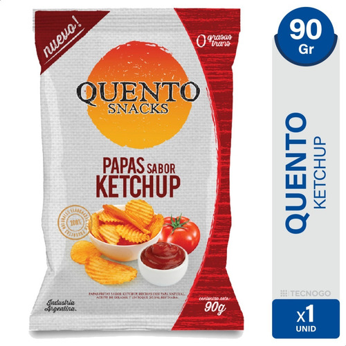 Papas Fritas Ketchup Quento Snacks 90g