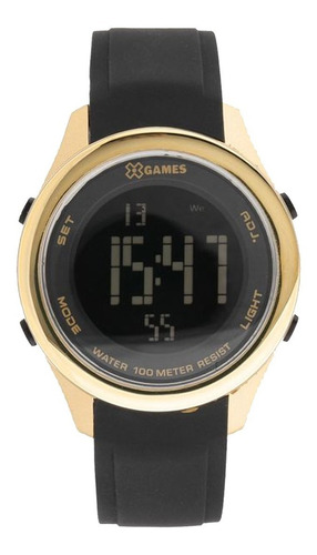 Relógio X Games Digital Dourado Xmppd602 Pxpx Silicone