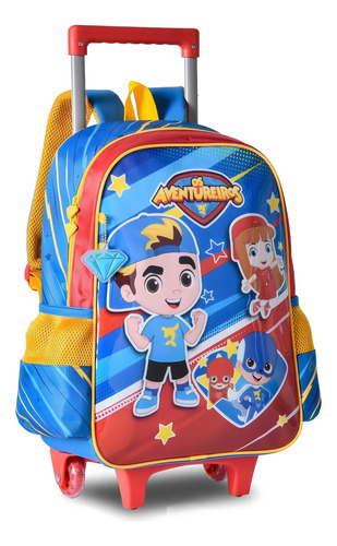 Mochila Rodinhas Infantil Os Aventureiros - Clio Style