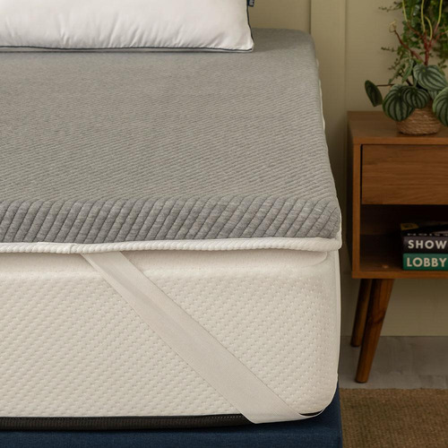 Pillow Top Viúva Guldi Dream D50 Alça Branco E Cinza
