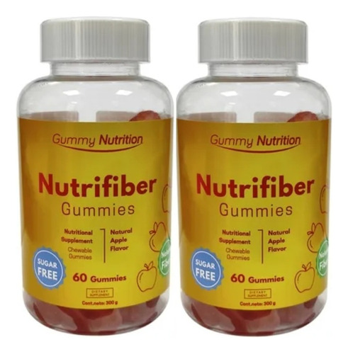 Nutrifiber Gummies 2x60 Gomitas C/u Fibra Saciedad
