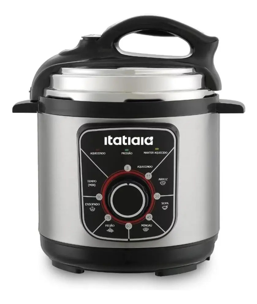 Panela de pressão essencial inox itatiaia 5l 900w