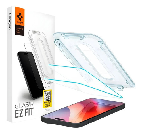 Vidrio Templado Spigen Iphone 16 Pro Max Ez Fit X2