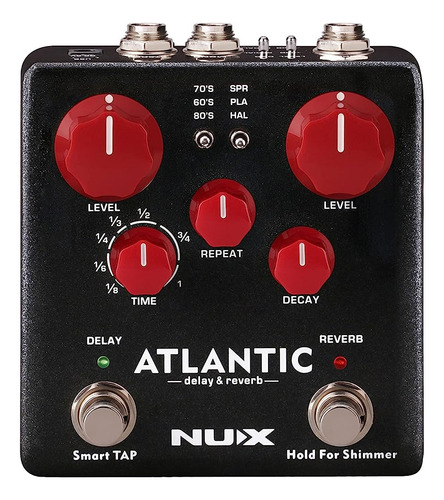 ~? Nux Ndr-5 Atlantic Delay Reverb Pedal De Efectos De Guita