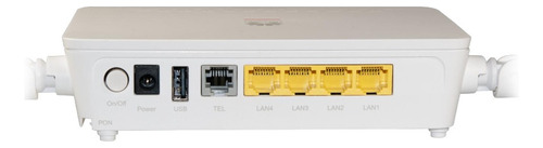Onu Gpon Wifi 6 Ac Huawei EG8145x6-10, 1 puerta+4 GE 2,4/5 g Apc, color blanco
