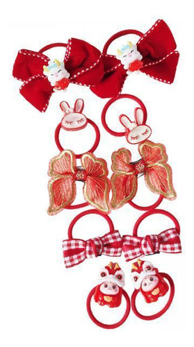 2 X 10 Peças Laços De Cabelo De Meninas De Desenhos Estilo