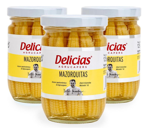 Kit Com 3un Mini Milhos Marzoquitas Delicias 230g - Espanha