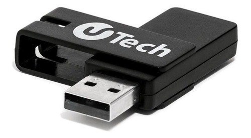 Pen Drive Utech 64gb Usb-a 2.0 Compatível Com Windows E Mac Cor Preto