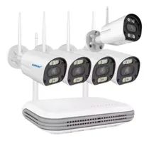 Comprar Kit Nvr 8ch + 5 Câmeras Wi-fi 3mp Detecta Face + Ssd 500gb