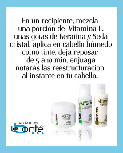 Imagen 5 de 9 de Shampoo Vitamina Keratina Y Seda Keratermia La Bonte